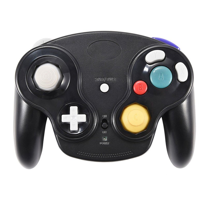 Veanic 2.4G Wireless Gamecube Controller Gamepad Gaming Joystick with Receiver for Nintendo Gamecube,Compatible with Wii (Black) - Image 2